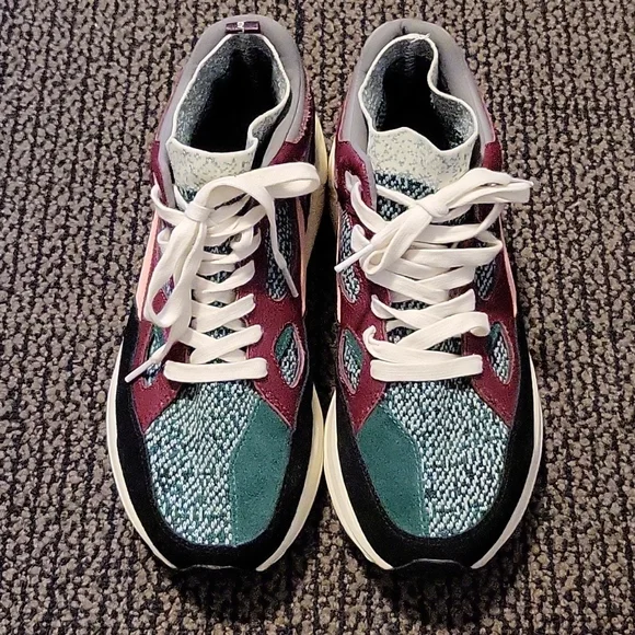 Maison Kitsune x Brandblack collab multicolor knit sneakers sz 38 - Picture 1 of 6